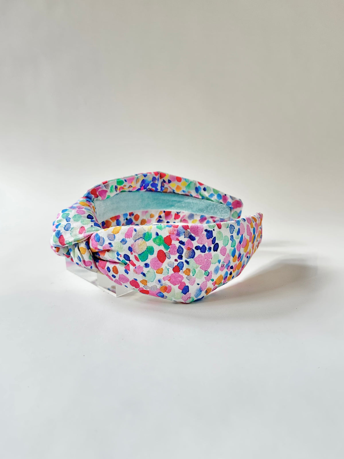 Watercolor Pastels Top Knot Headband