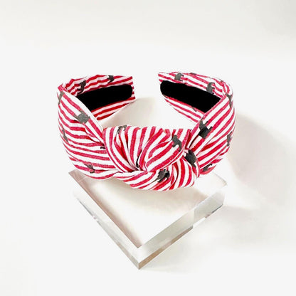Dog Seersucker Headband