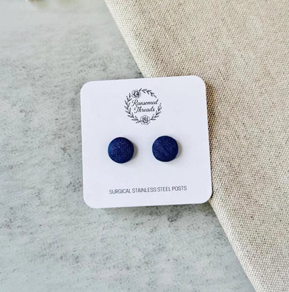Classic Denim Fabric Button Studs