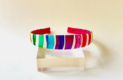 Rainbow Striped Cotton Headband