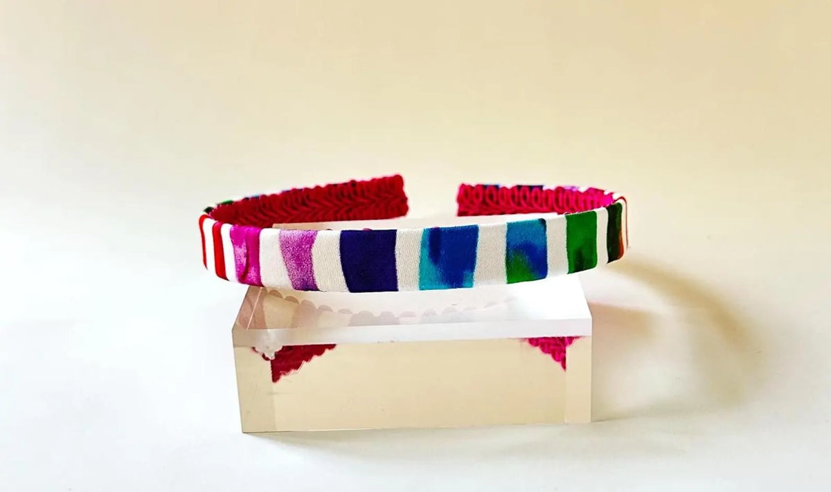 Rainbow Striped Cotton Headband